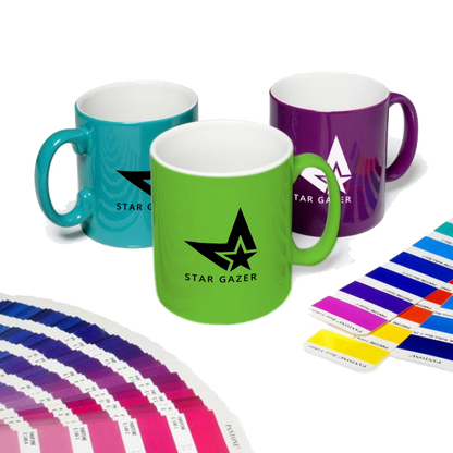 Ceramic Mugs - Pantone Matched Cambridge Mugs  - Colour Coat Mugs,  PG Promotional Items