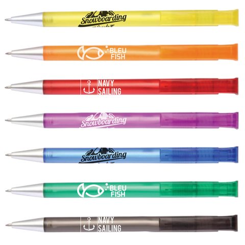 Artic Frost Push Me Pens - Unprinted sample