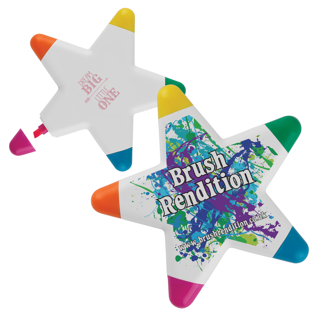 Highlighters - Star Highlighters  - PG Promotional Items
