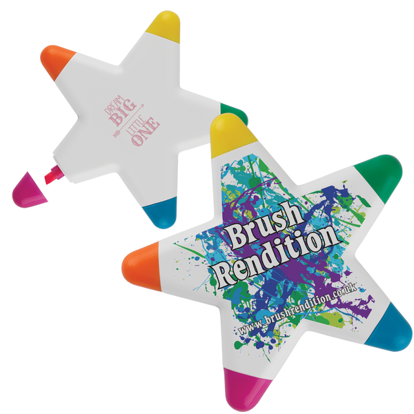 Star Highlighters - Unprinted sample