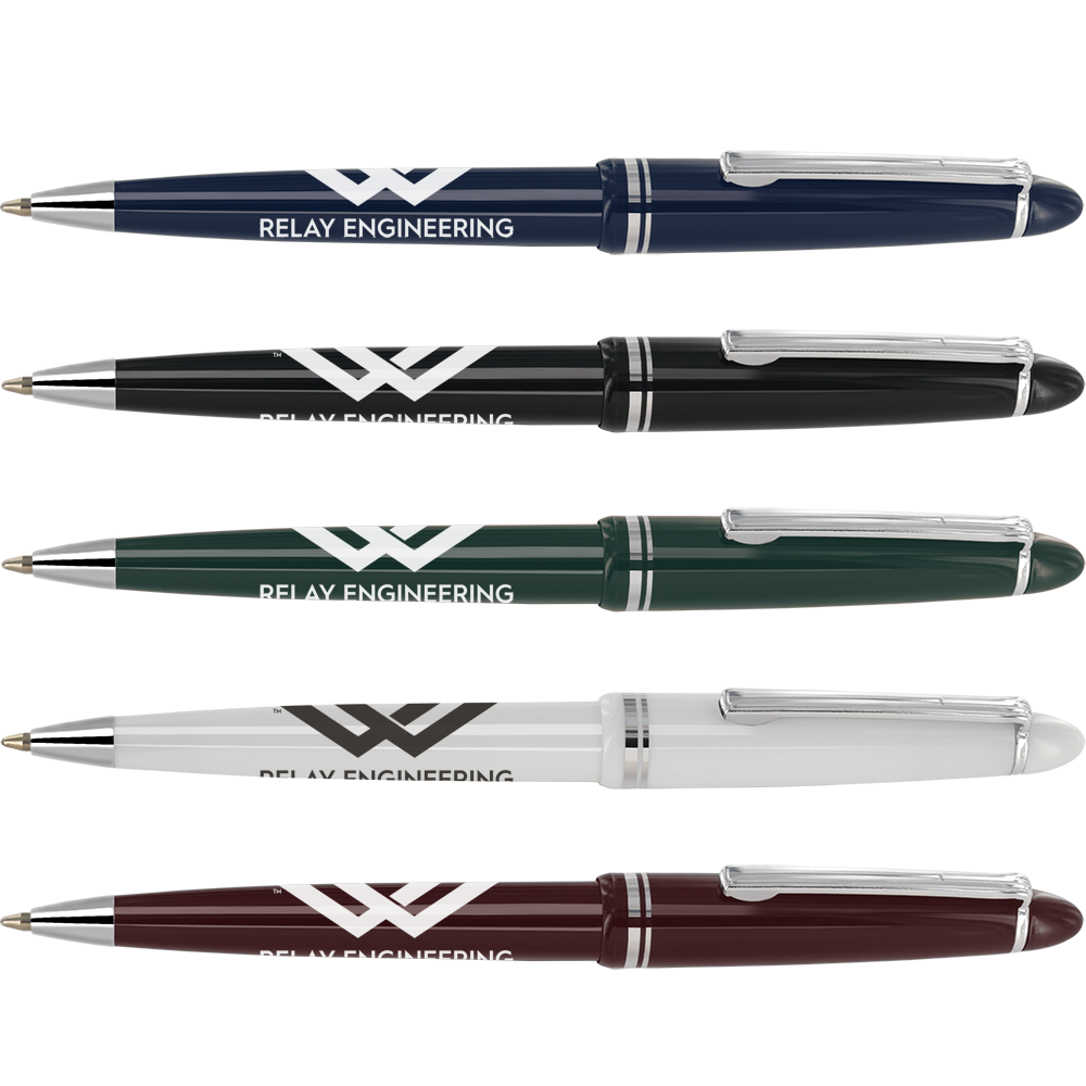 Low cost promotional pens - Study Pens - Chrome  - PG Promotional Items