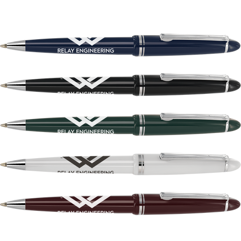 Low cost promotional pens - Study Pens - Chrome  - PG Promotional Items