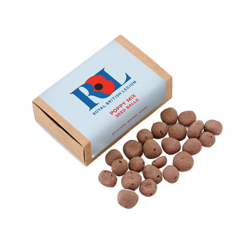 promotional printed seed ideas uk, branded seed boxes company logo