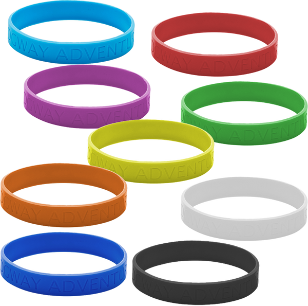 Debossed Wristbands - Unprinted sample
