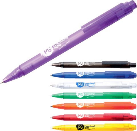 Low cost promotional pens - Frosted Custom Pens  - PG Promotional Items