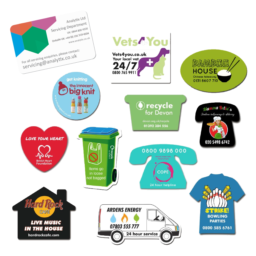 Magnets & Badges - Printed Fridge Magnets  - PG Promotional Items
