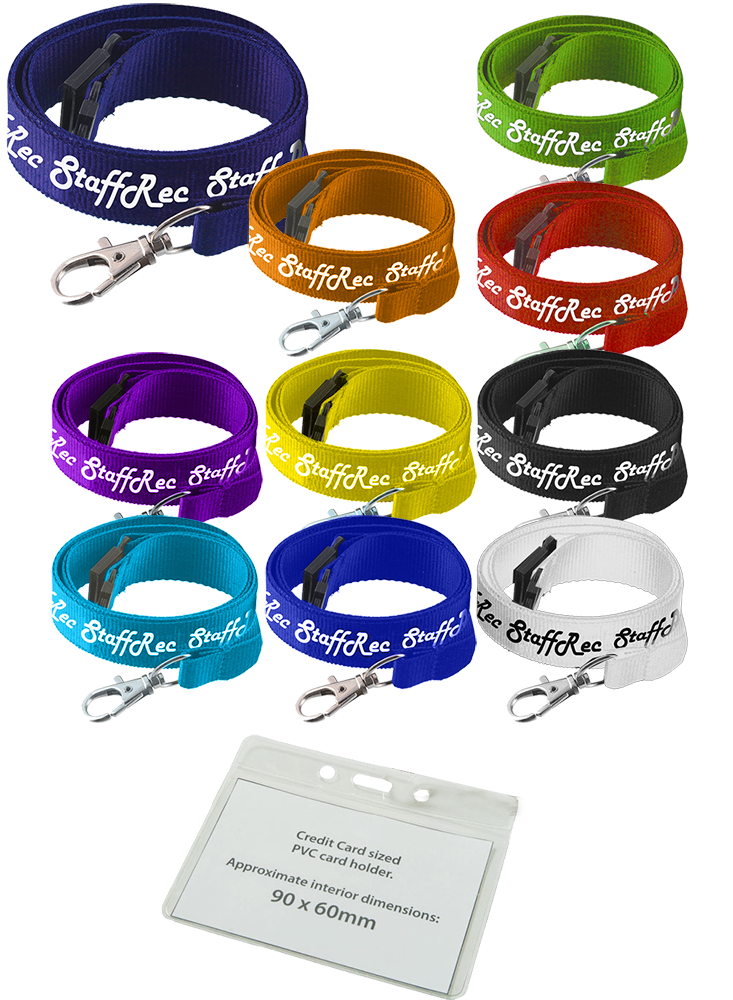 Lanyards - 20mm Printed Lanyards with Wallets  - PG Promotional Items