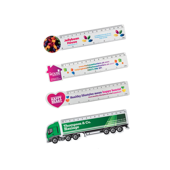 6" Shaped Rulers - Unprinted sample