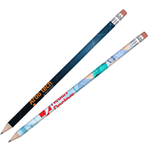 Full Colour Wrapped Pencils - Unprinted Sample