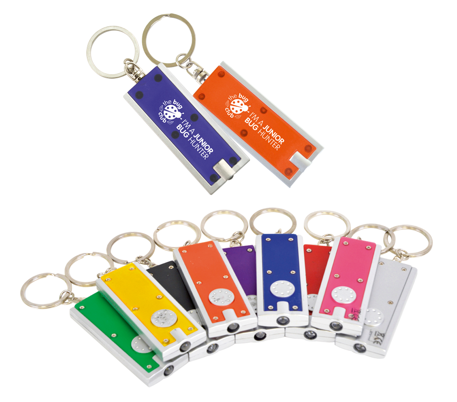 Keyring Torches - Flat LED Torches  - PG Promotional Items