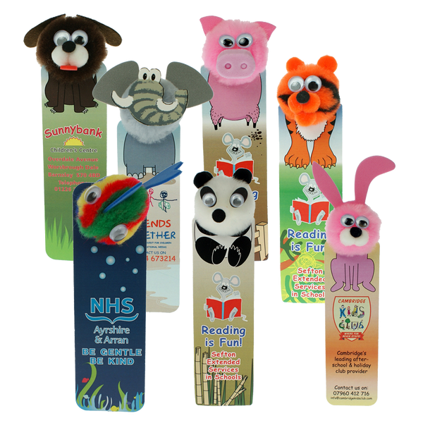 Animal Bug Bookmarks - Unprinted sample