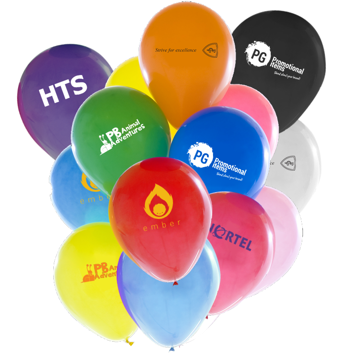 Balloons - 12" Latex Balloons - BOTH SIDES  - PG Promotional Items