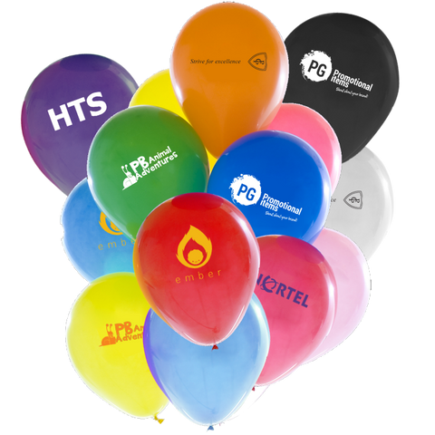 Balloons - 10" Latex Balloons - BOTH SIDES  - PG Promotional Items