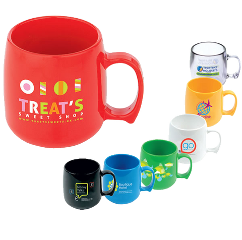  - Classic Plastic Mugs - Unprinted sample  - PG Promotional Items