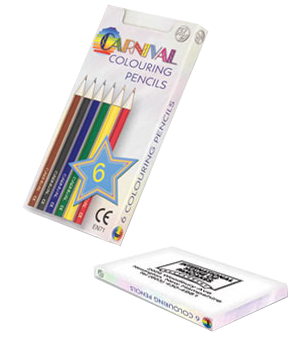 Half Size Colouring Packs - Unprinted sample