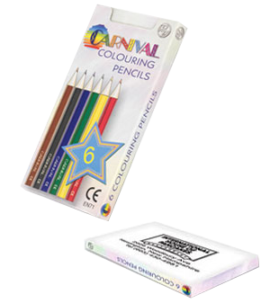  - Half Size Colouring Packs - Unprinted sample  - PG Promotional Items
