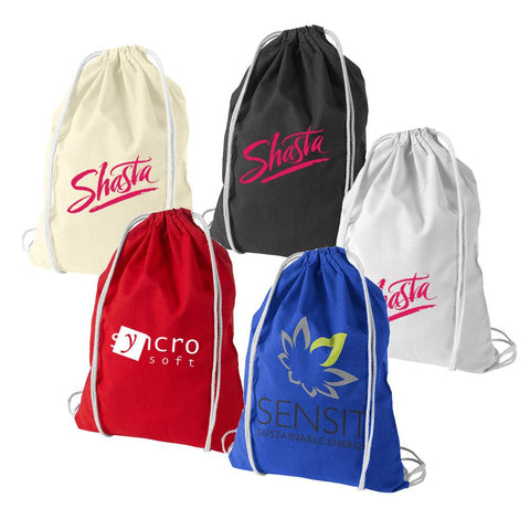  - Cotton Drawstring Bags - Unprinted sample  - PG Promotional Items