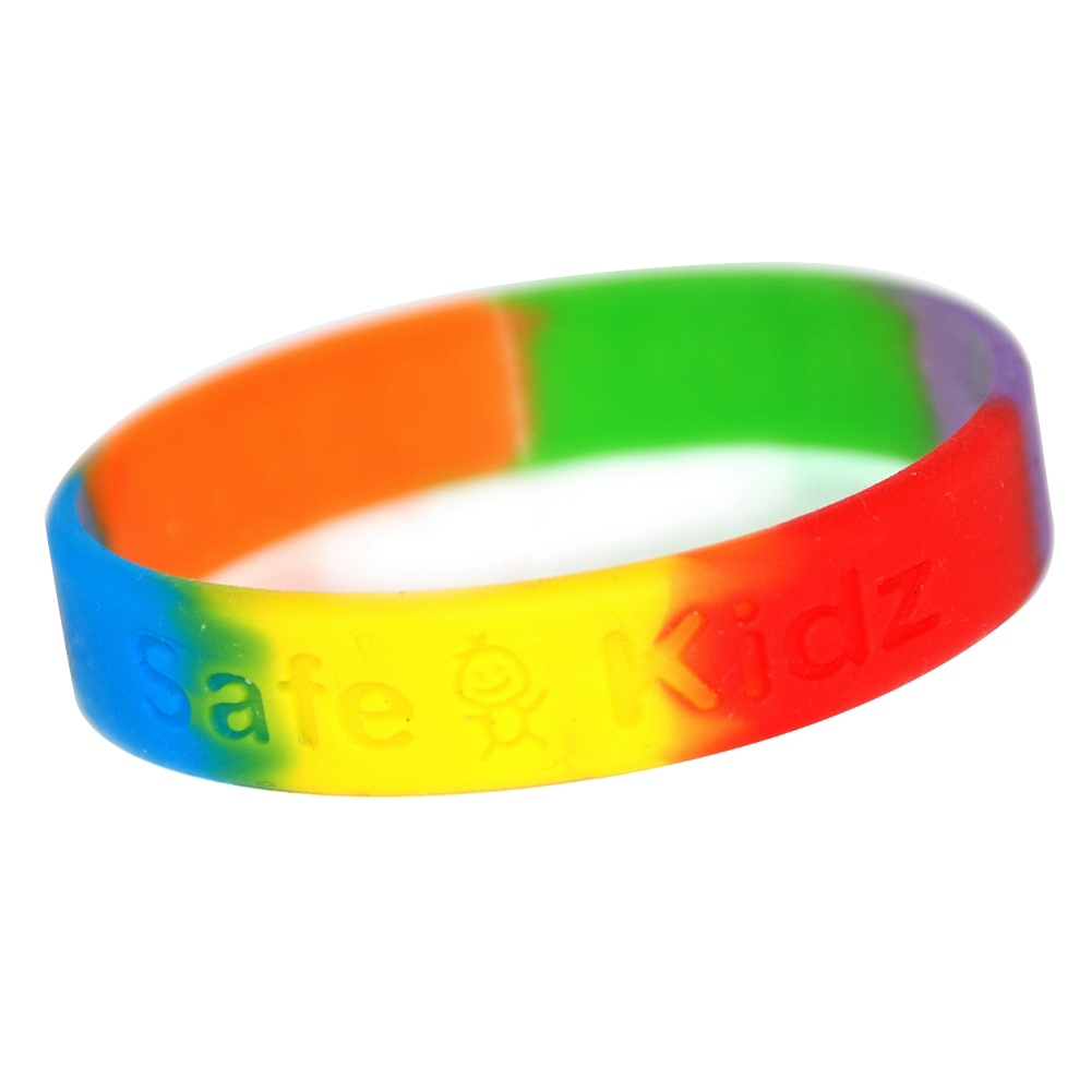 Wristbands - Multicoloured Debossed Wristbands  - PG Promotional Items