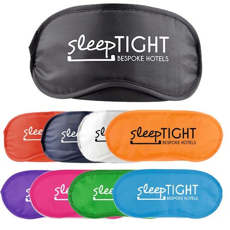 promotional eye masks, printed eye masks, branded eye masks