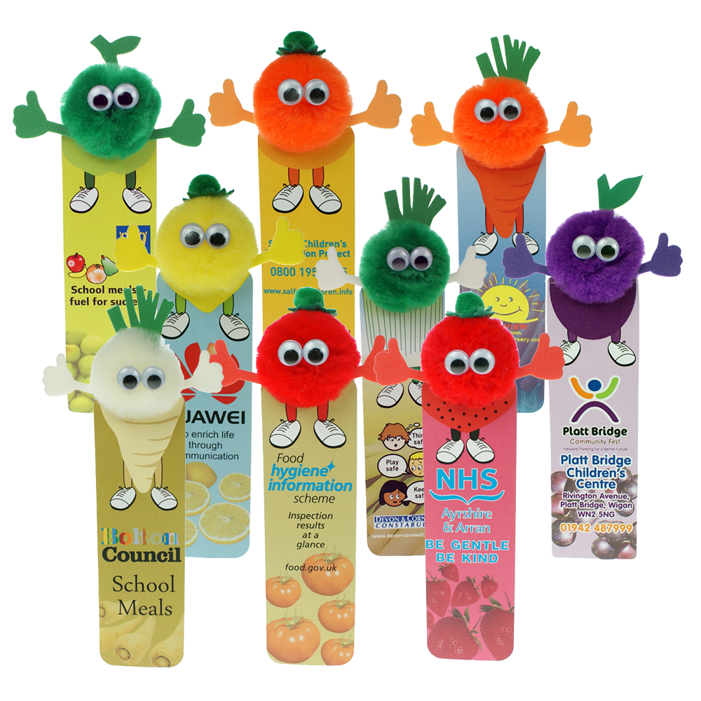 Bugs - Fruit & Veg Bug Bookmarks  - PG Promotional Items