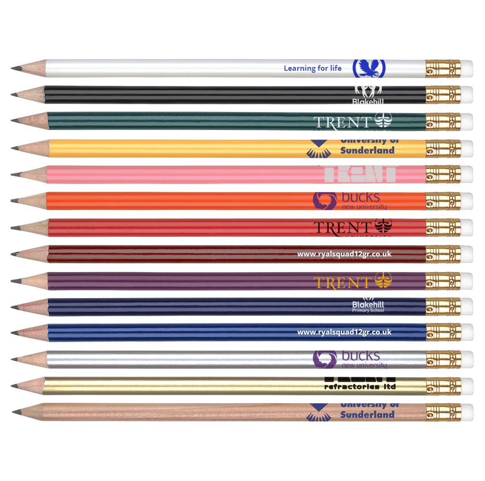 Pencils - Gold Ferrule Pencils  - PG Promotional Items
