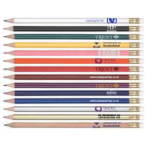 Pencils - Gold Ferrule Pencils  - PG Promotional Items