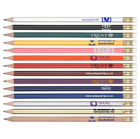 Pencils - Gold Ferrule Pencils  - PG Promotional Items