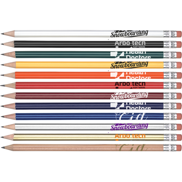 Pencils - Value Pencils With Eraser  - PG Promotional Items