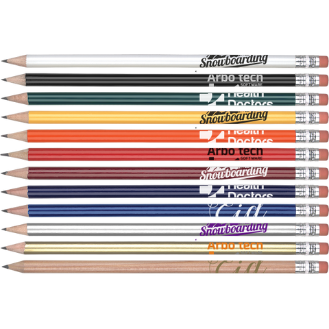 Pencils - Value Pencils With Eraser  - PG Promotional Items