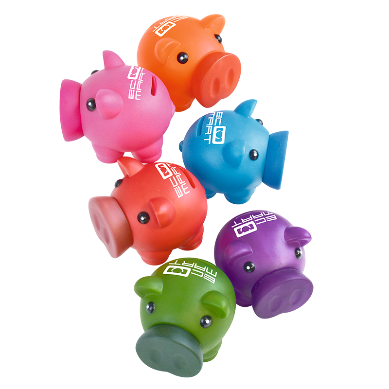 Lifestyle & Creative - Rubber Nose Piggy Banks  - PG Promotional Items