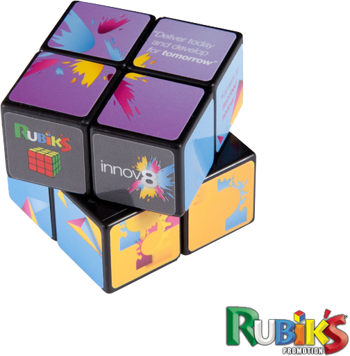 2 x 2 Rubiks Cubes - Unprinted sample