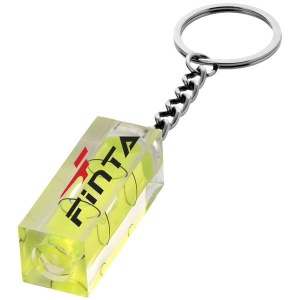 Promotional Spirit Level Keyrings | Printed Leveller Keychains | PG ...