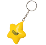 Low cost keyrings - Stress Star Keyrings  - PG Promotional Items