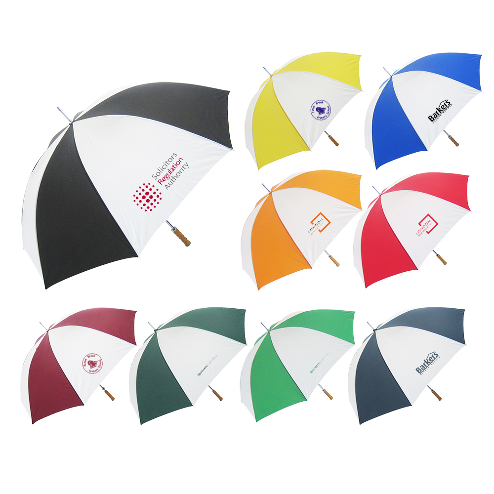 Umbrellas - Striped Value Umbrella  - PG Promotional Items