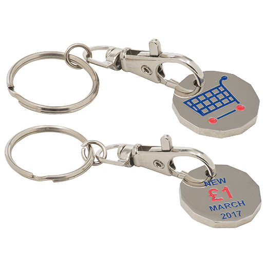 NEW shape Trolley Tokens - 2 Sides - Unprinted sample