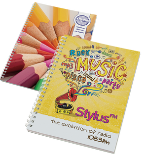Notepads & Paper - Wirebound A5 Pads  - PG Promotional Items