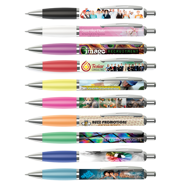 360° Wrap Curvy Pens - Unprinted sample