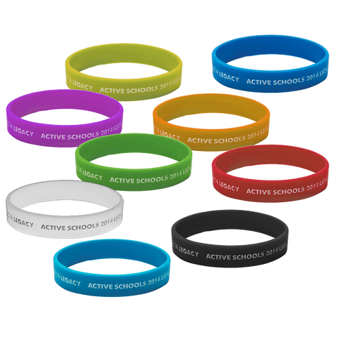  - Infilled Wristbands - Unprinted sample  - PG Promotional Items