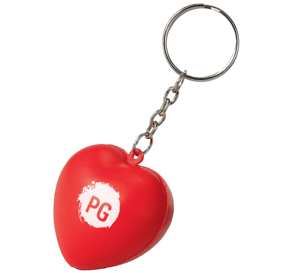 Stress Heart Keyrings